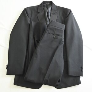 Barassi‎ 36R 28x32 Black Mens Formal Jacket Pants Tux Tuxedo
